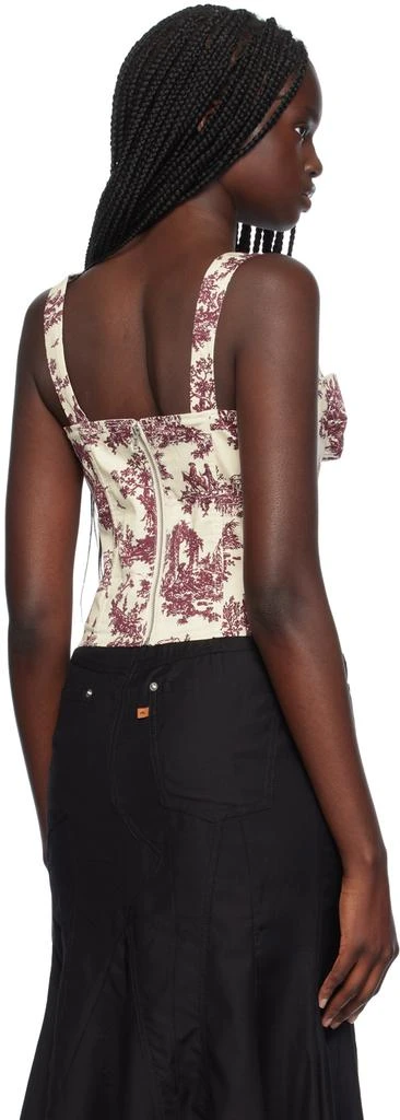Miaou Red & Off-White Agnes Corset 3