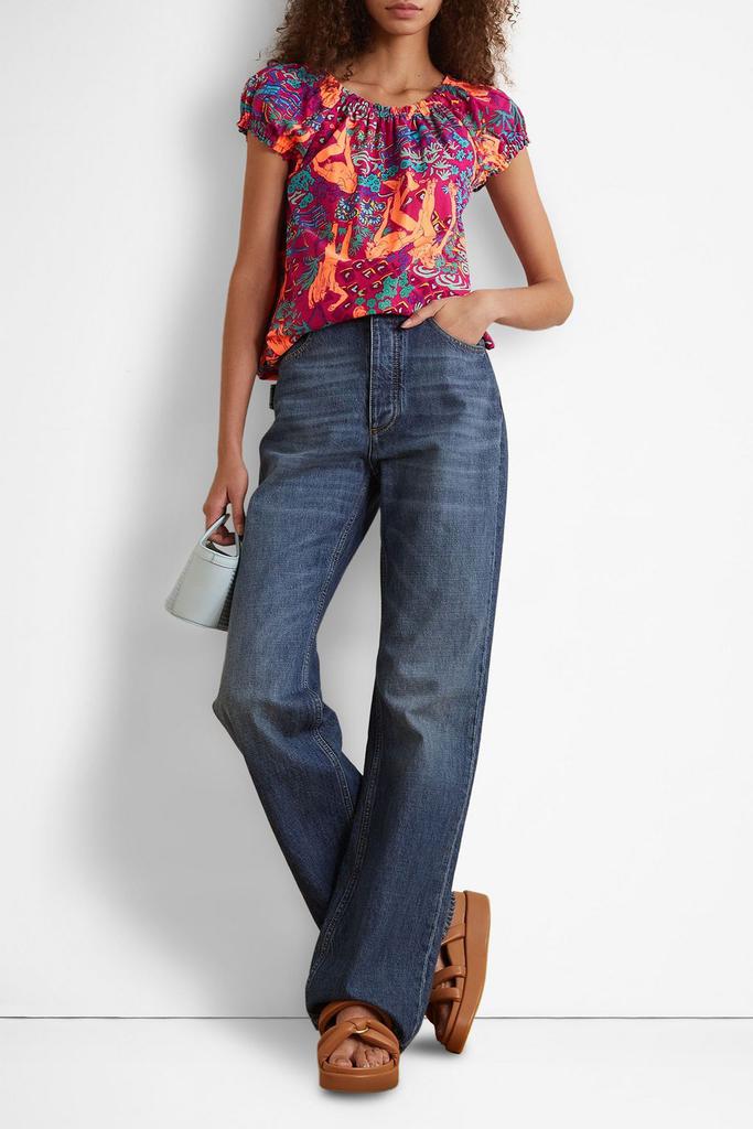 See by Chloé Venice printed cotton top