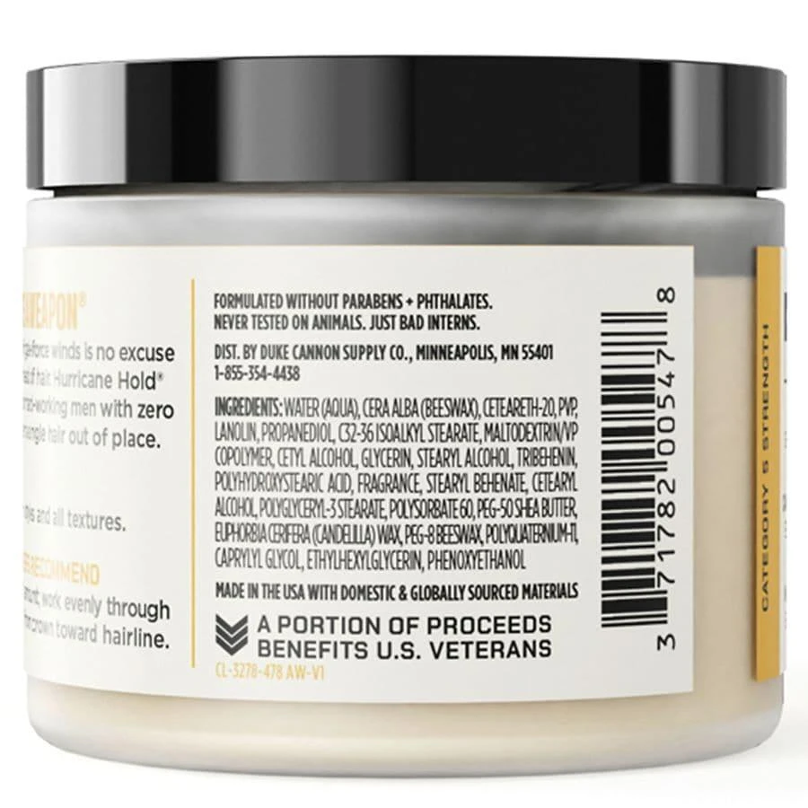 Duke Cannon Hurricane Hold Pomade Hair Product 3