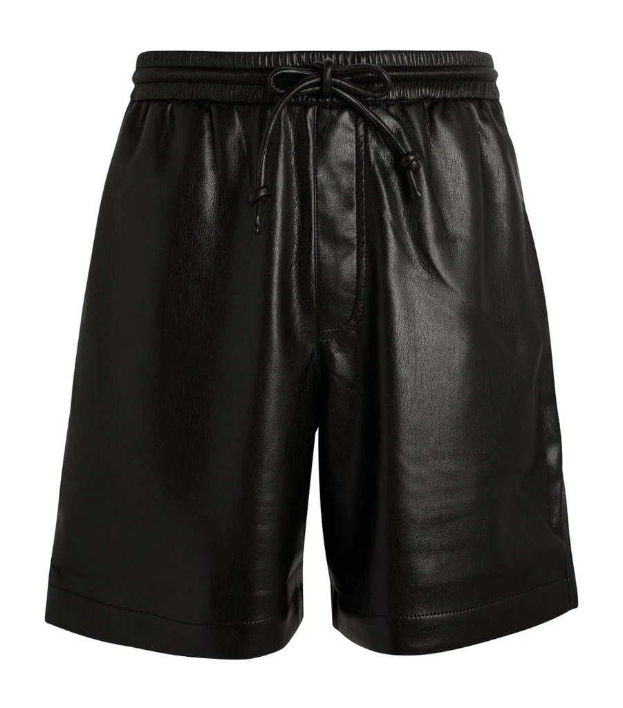 Nanushka Faux Leather Shorts 1
