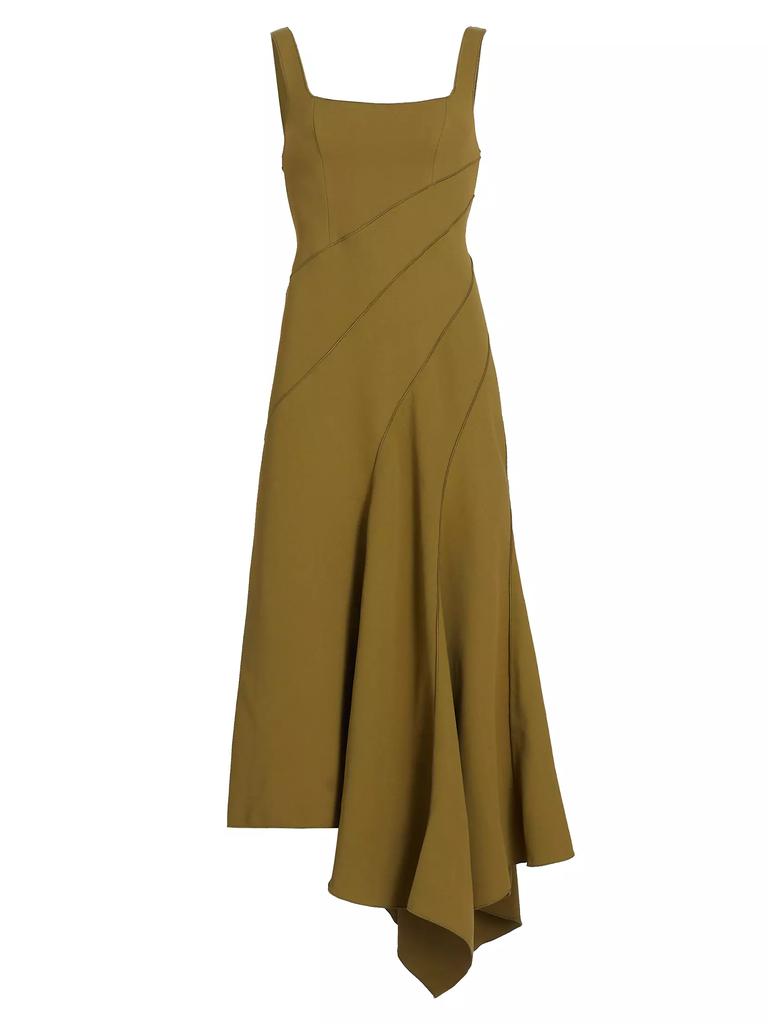 Acler Rowe Asymmetric Maxi Dress