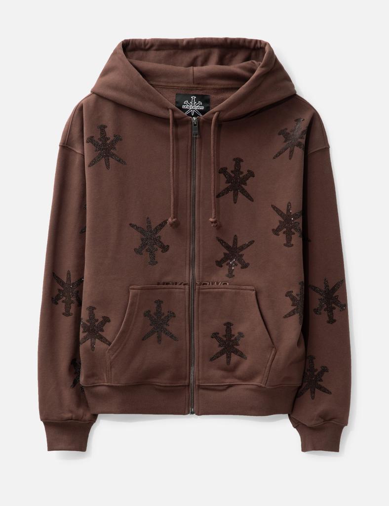 UNKNOWN アンノウン / Brown Black Rhinestone Hoodie UNKNOWN Brown Black Rhinestone Hoodie - Hoodies - Compare