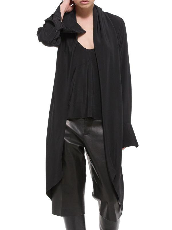 Helmut Lang Silk Scarf Top