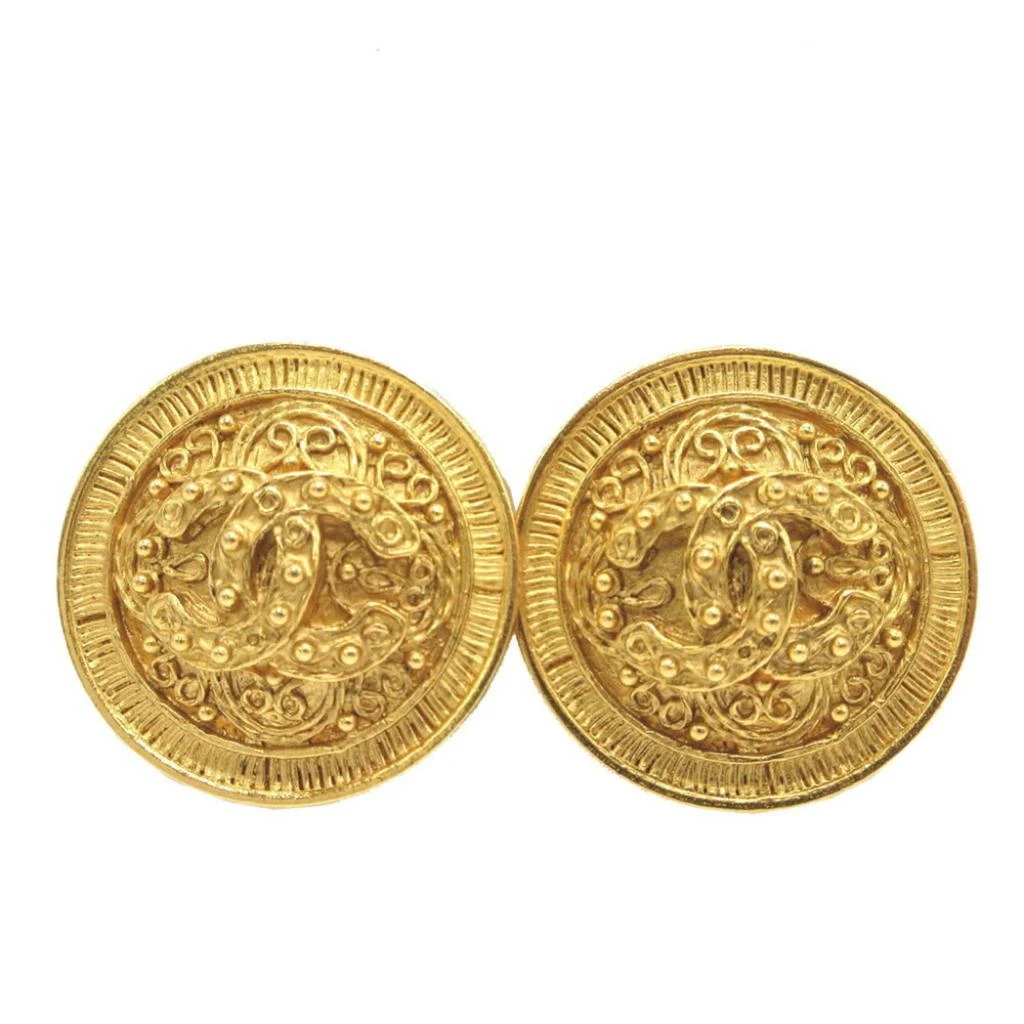 Chanel Metal Clip Earrings (Pre-Owned)