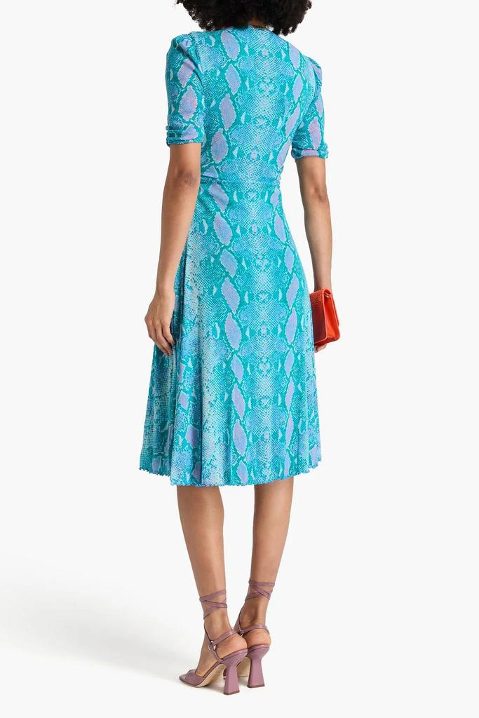 Diane von Furstenberg Koren reversible printed stretch-mesh dress 3