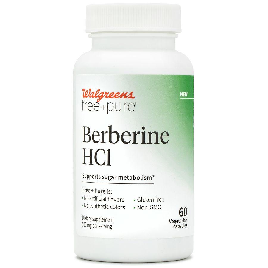 Walgreens Free & Pure Berberine HCI Capsules