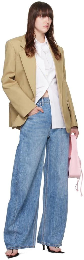 Alexander Wang Tan Pre-Styled Oversize Blazer 4