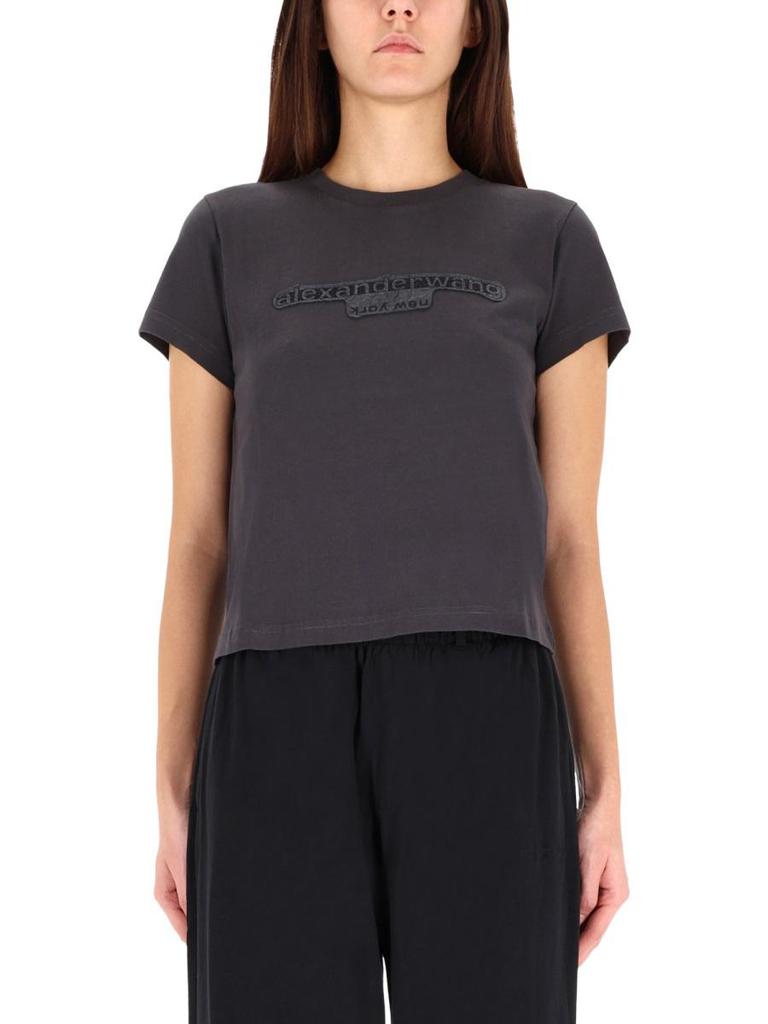 Alexander Wang Women's Essential Jersey Shrunk Tee With Puff