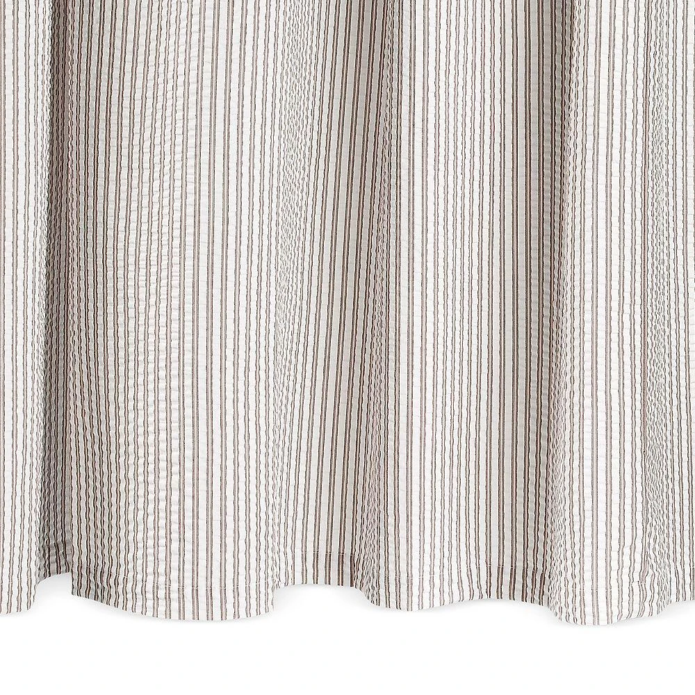 Matouk Matteo Seersucker Shower Curtain 1