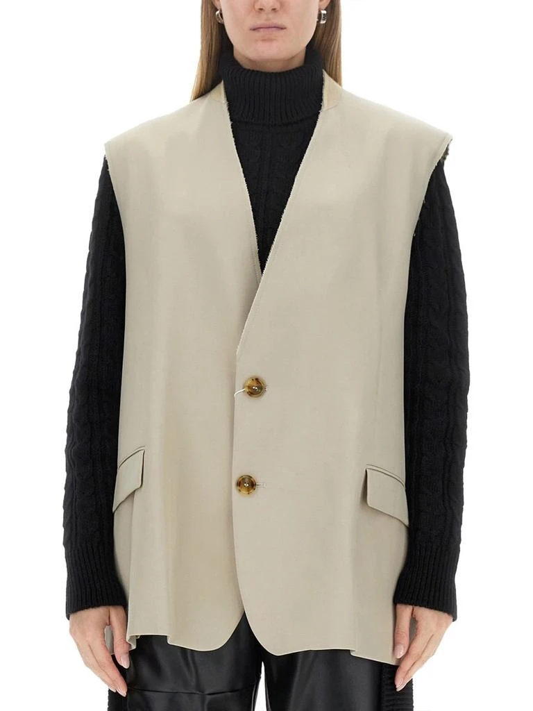 MM6 MM6 Maison Margiela V-Neck Sleeveless Vest 1