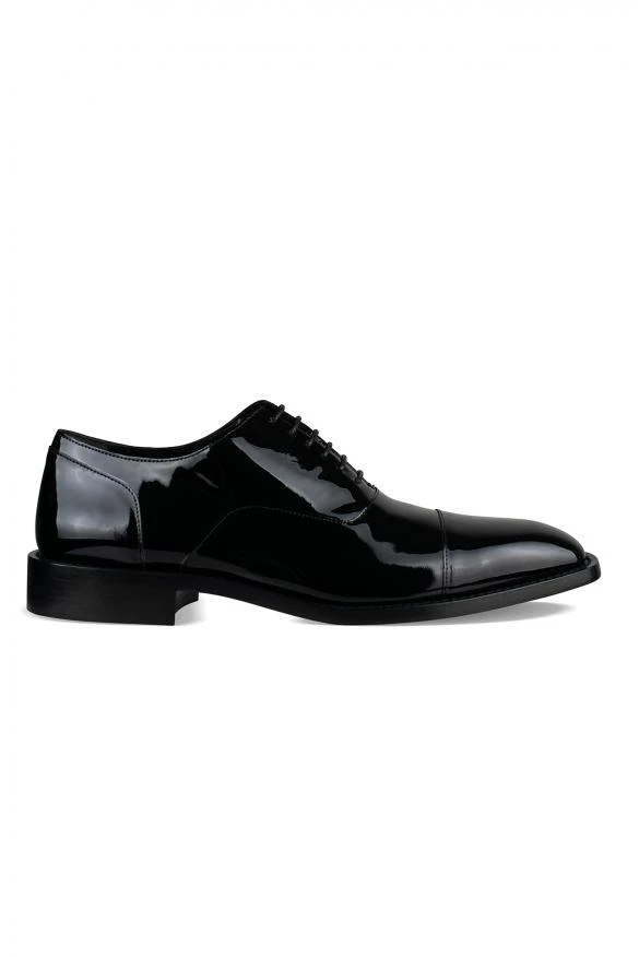 Balenciaga Luxury shoes for men balenciaga black patent leather derbies 1