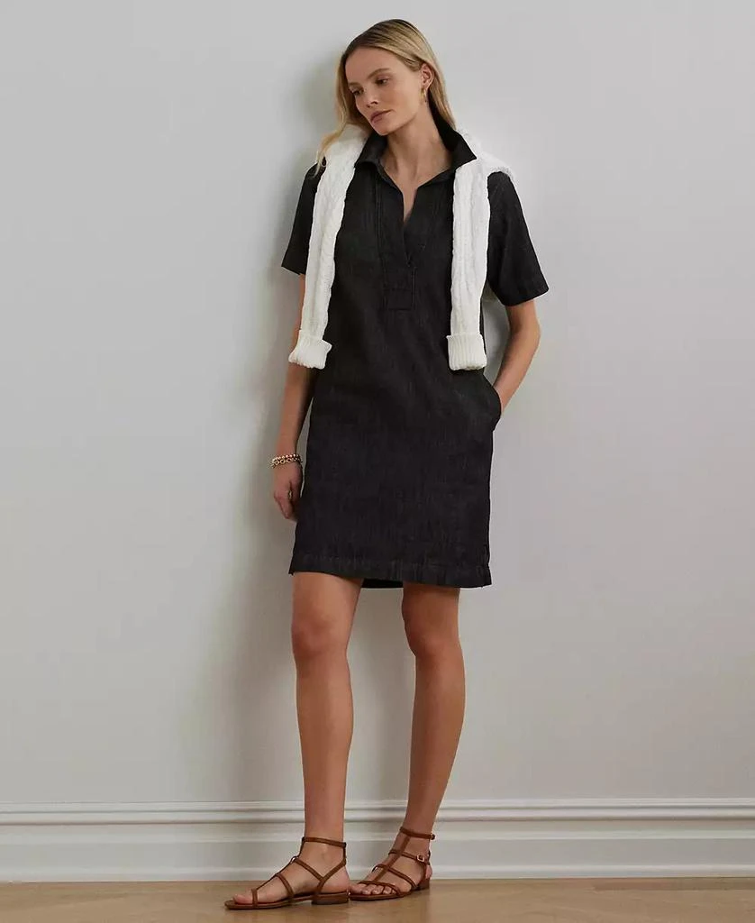 Ralph Lauren Denim Cotton Shift Dress 1