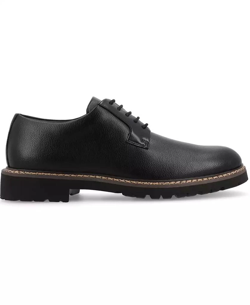Vance Co. Men's Martin True Comfort Foam Plain Toe Lace-Up Derby Shoes 2