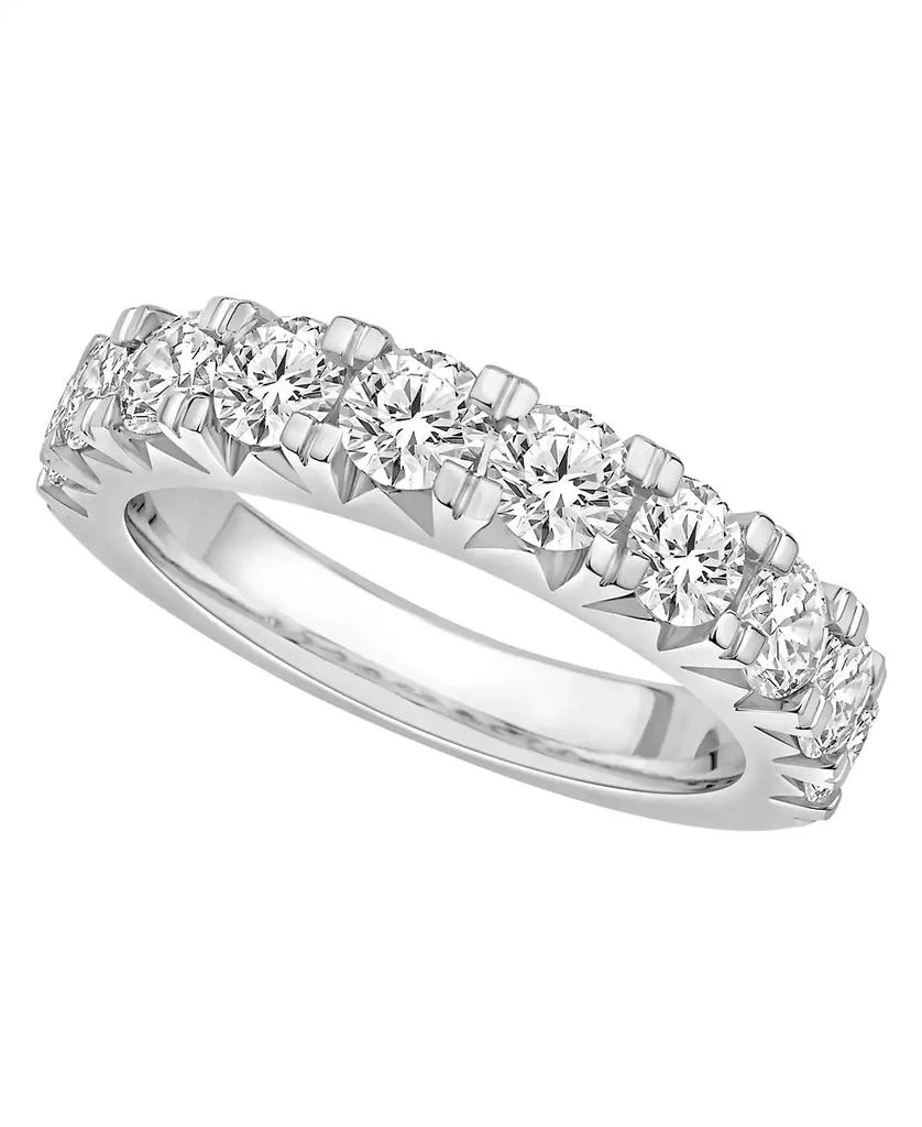 Certified Diamond Pave Band (2 in 14K White Gold or