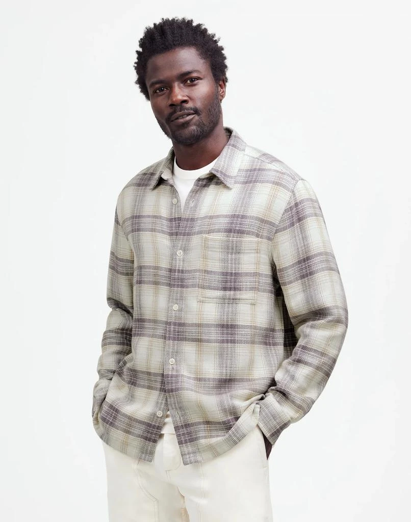 Madewell Easy Long-Sleeve Shirt in Slub Twill 1