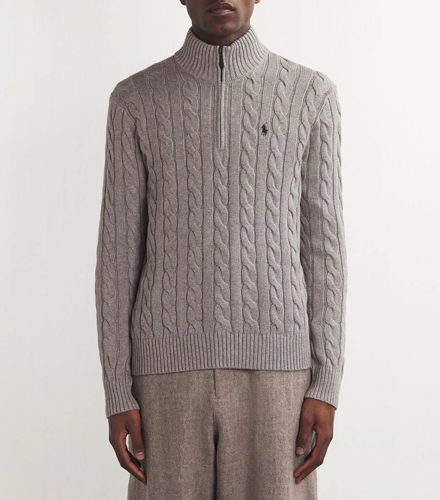 Ralph Lauren Cable-Knit Quarter-Zip Sweater 3
