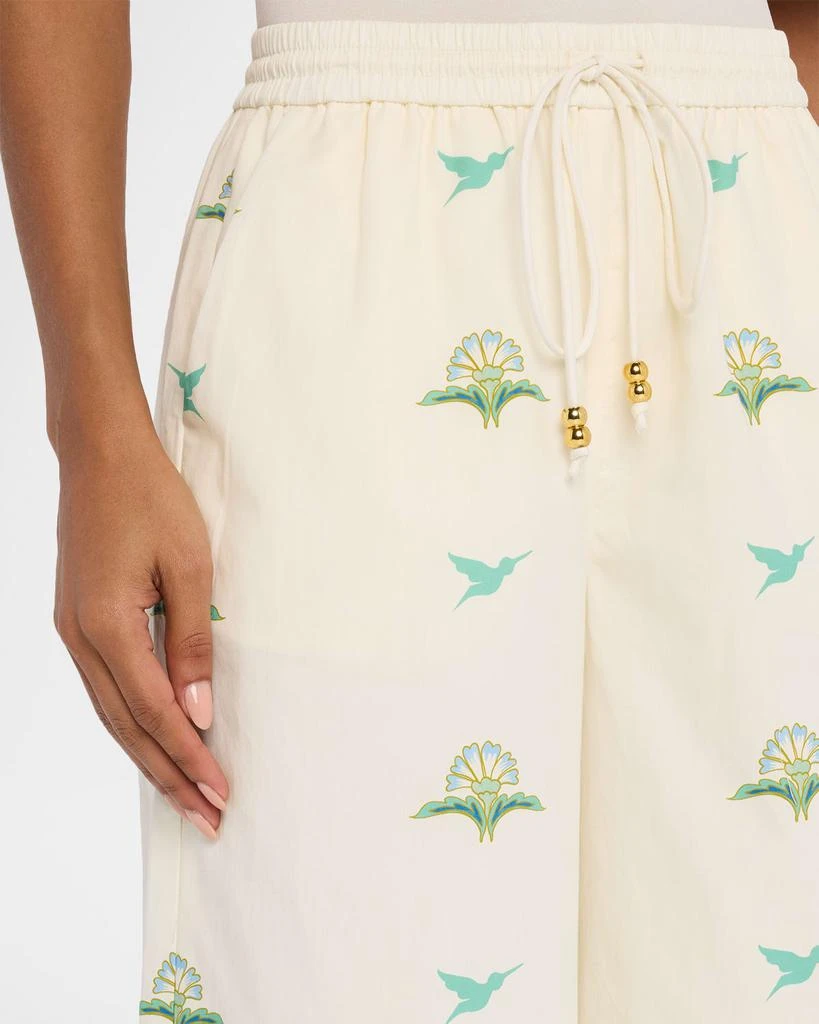 Mestiza New York Cortez Embroidered Wide-Leg Cotton Pants 5