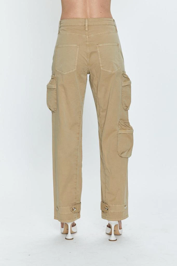 Pistola Denim Bobbie Mid Rise Loose Straight Cargo - Coconut 4