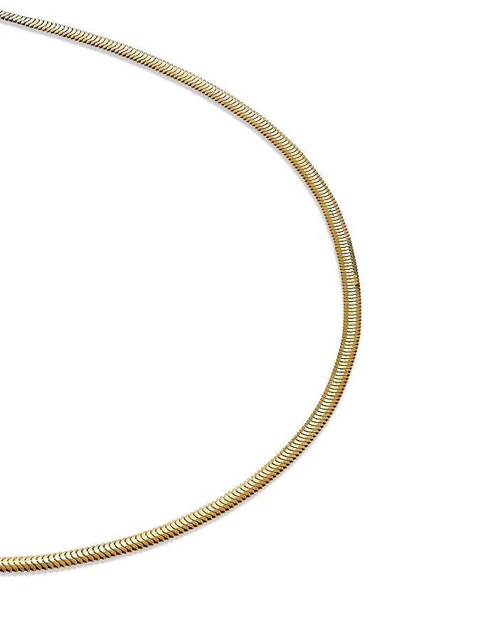 Zoe Chicco Zoe Chicco 14K Yellow Gold Heavy Metal Snake Link Chain Necklace, 14-16" 3