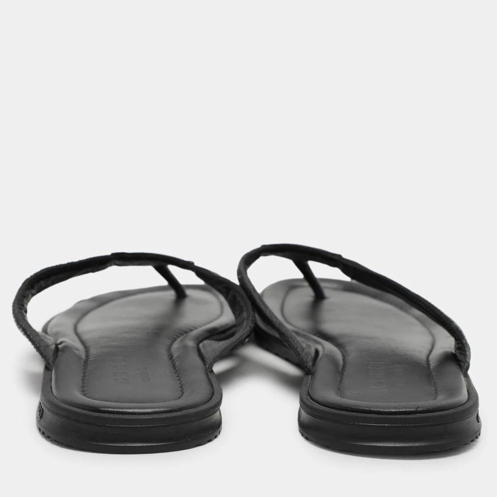 Gucci Gucci Black Guccissima Leather Criss Cross Flat Slides Size 43 5
