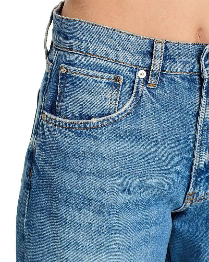 ANINE BING Brie High Rise Jeans in Blue 5