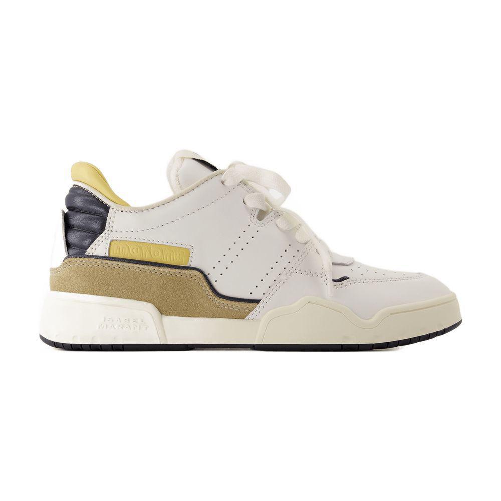 Isabel Marant White Leather Logo Classic Sn Sneakers