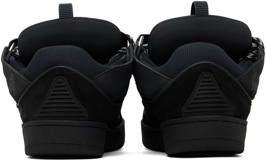 Lanvin SSENSE Exclusive Black Curb Sneakers 2
