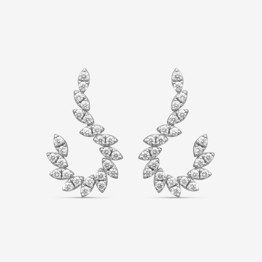 Roberto Coin Roberto Coin Marquesa 18K White Gold Diamond Drop Earrings 8882873AWERX-copy