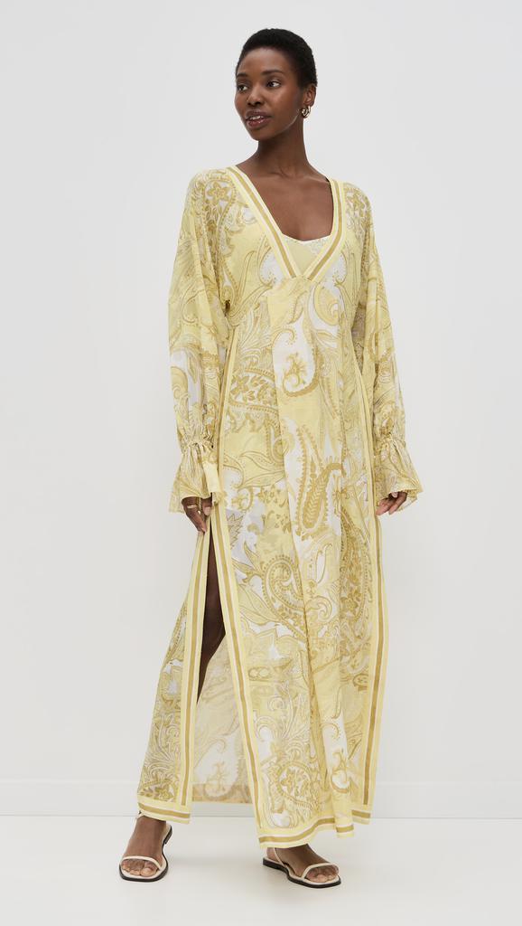 Hemant and Nandita Kaftan with Printed Slip Dress