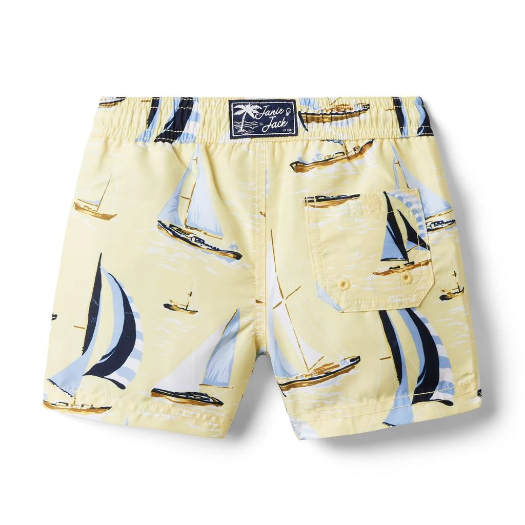 Janie and Jack Printed Swim Shorts (Toddler/Little Kids/Big Kids) 3