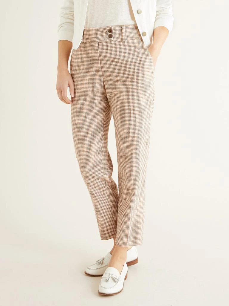 Cyrillus Cyrillus - Pantalon Vichy Marr - Marron Moyen Multicolore - Femme 1