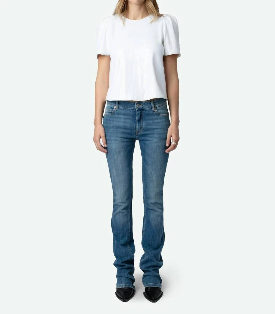ZADIG & VOLTAIRE Zadig & Voltaire - Tchao Sequin Short Sleeve Top 1