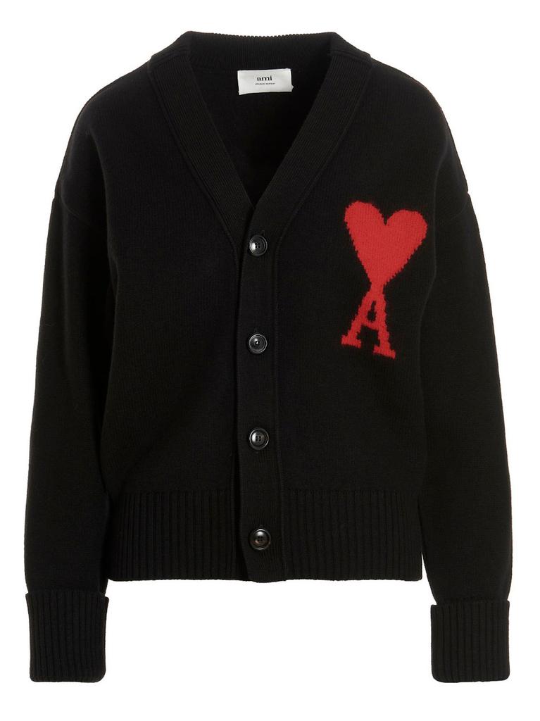 AMI AMI Paris Ami de Coeur Knitted Cardigan