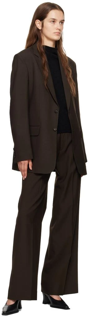 FILIPPA K Brown Darcey Wool Trousers 4