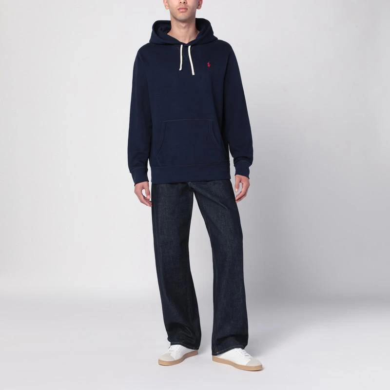 Ralph Lauren Navy blue hoodie with logo 2