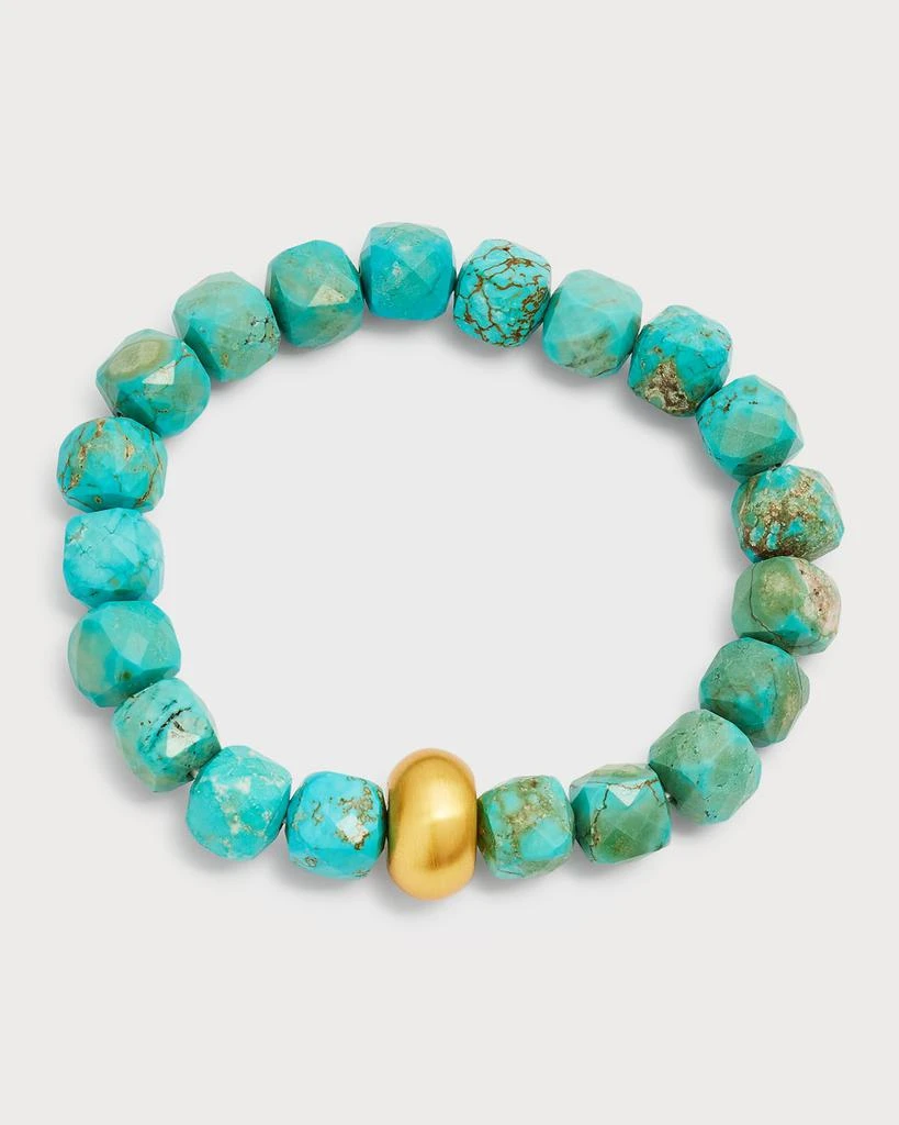 NEST Jewelry Turquoise Magnesite Stretch Bracelet 1