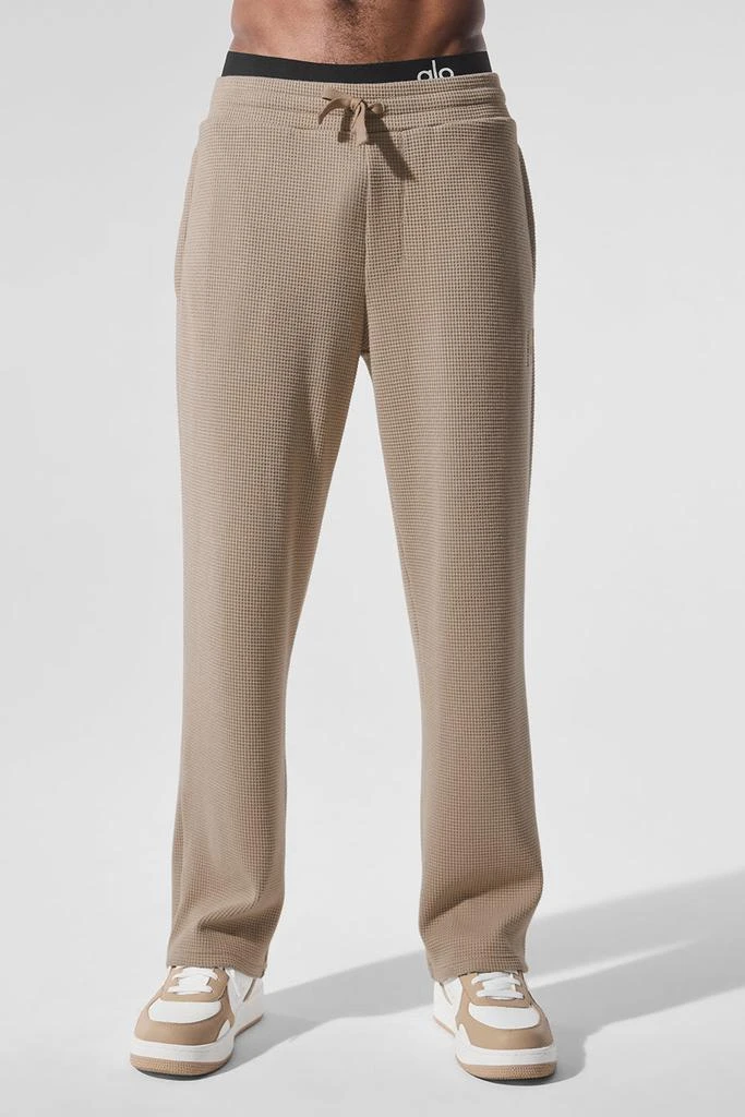 Alo Elevate Waffle Straight Leg Pant - Gravel 1
