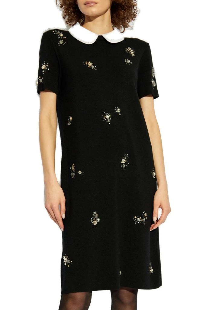 Tory Burch Tory Burch Embellished Poplin Collar Sweater Dress 2