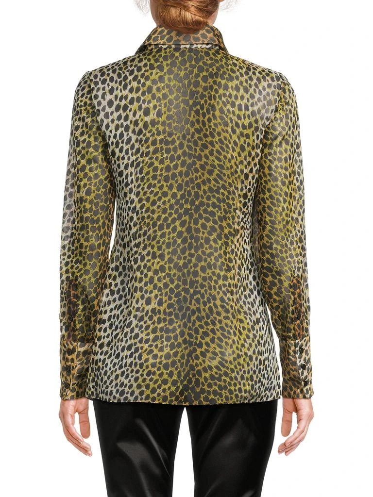 Dolce
Gabbana Printed Long-Sleeve Button-Front Shirt 2