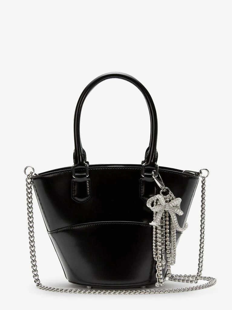 Self Portrait Leather shoulder bag with charms 3