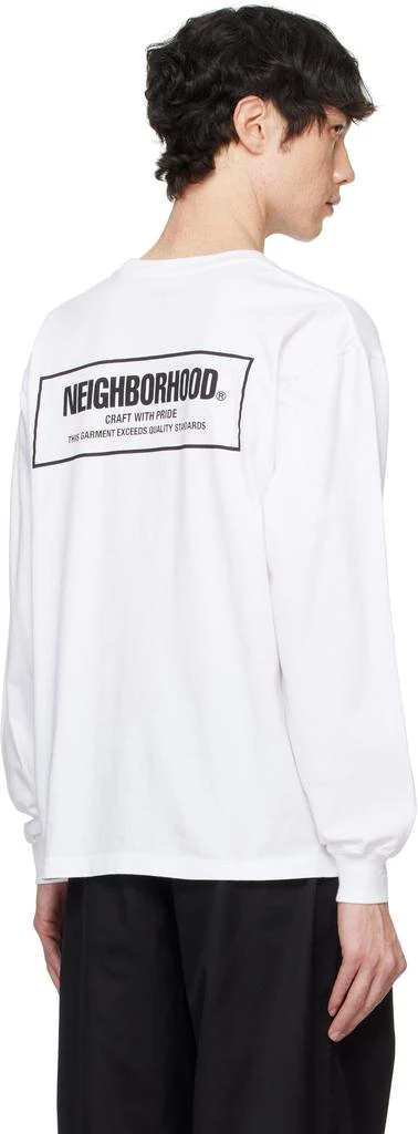 NEIGHBORHOOD White NH LS-1 T-shirt 3