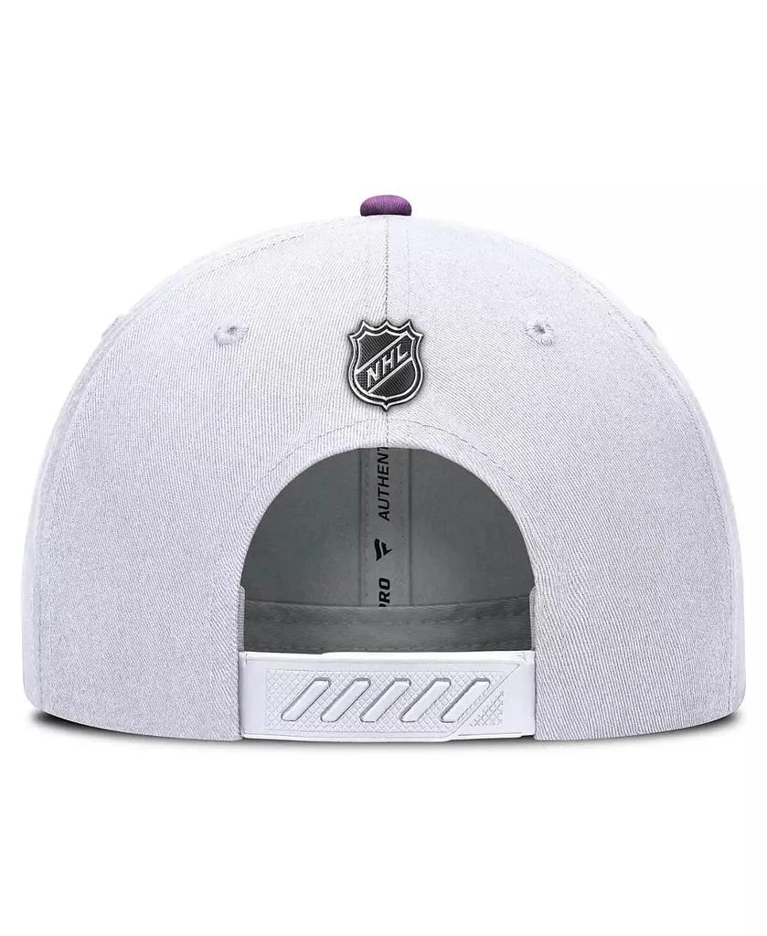 Fanatics Men's White NHL Authentic Pro Hockey Fights Cancer Adjustable Hat 2