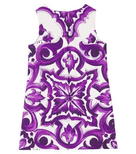 Dolce
Gabbana Majolica cotton and linen-blend dress 4
