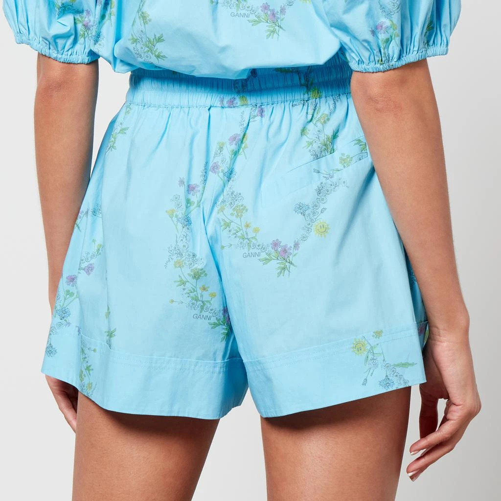 Ganni x Coggles Floral-Print Organic Cotton Shorts 2