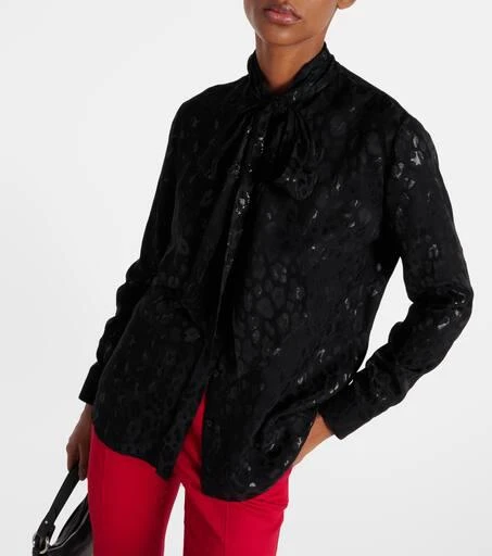 Versace Jacquard satin blouse 6