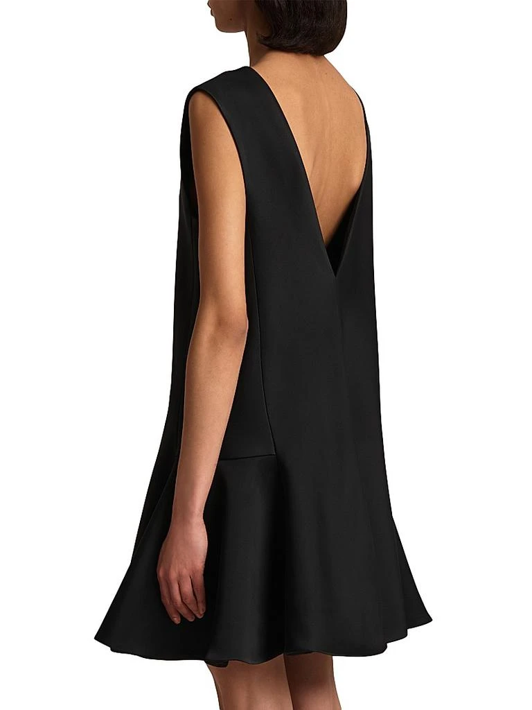 Khaite Women's Mel V-Neck Minidress - Black - Size 8 Khaite Women's Mel V-Neck Minidress - Black - Size 8