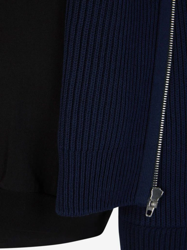 Balenciaga Balenciaga Layered Zip-Up Knitted Hoodie 6