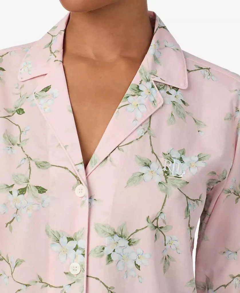 Ralph Lauren Long Sleeve Notch Collar Pajama Set 2