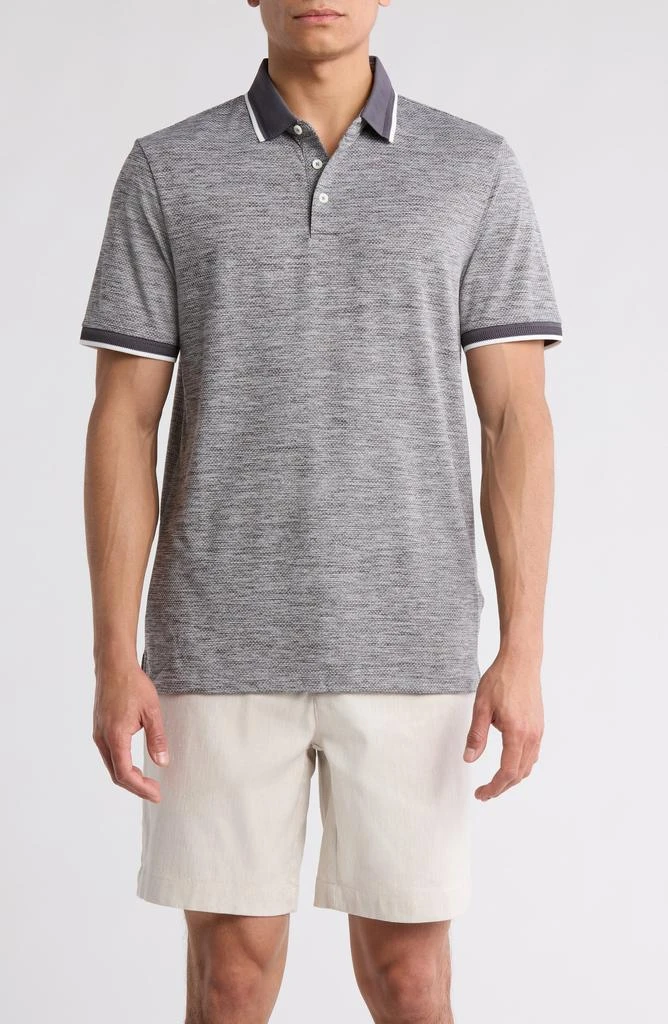 BUGATCHI Tipped Collar Performance Knit Polo 1