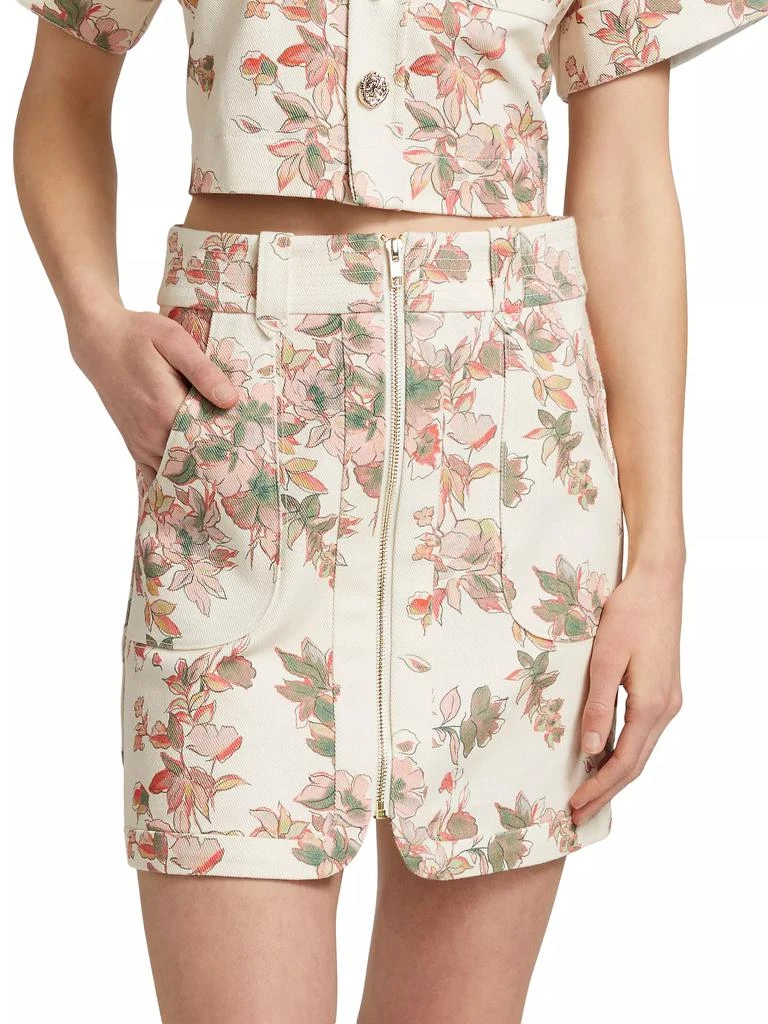 Hevron Nora Floral Miniskirt 3